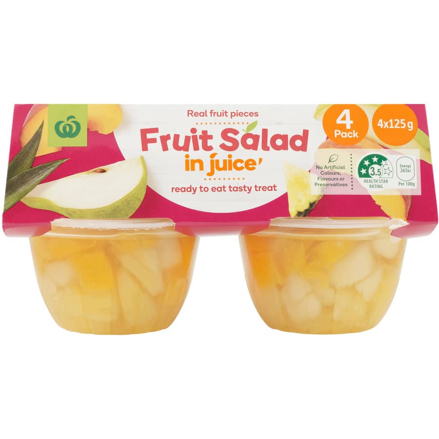 Woolworths Fruit Snack Fruit Salad In Juice
