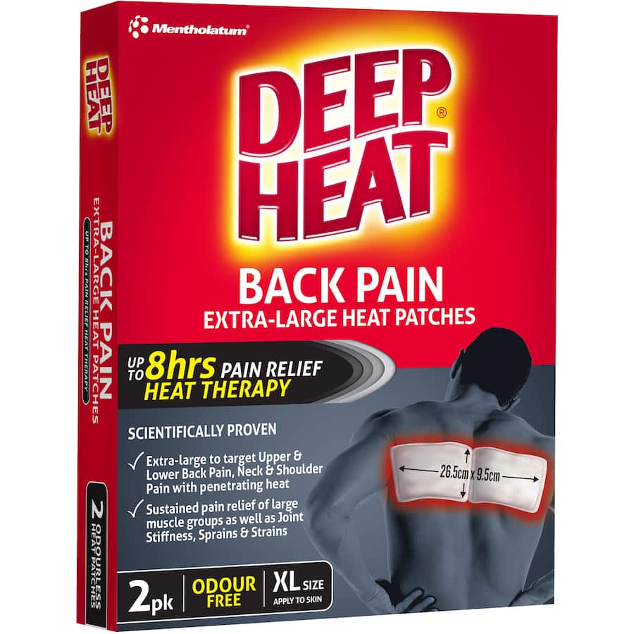 Deep Heat Back Patches  2pack