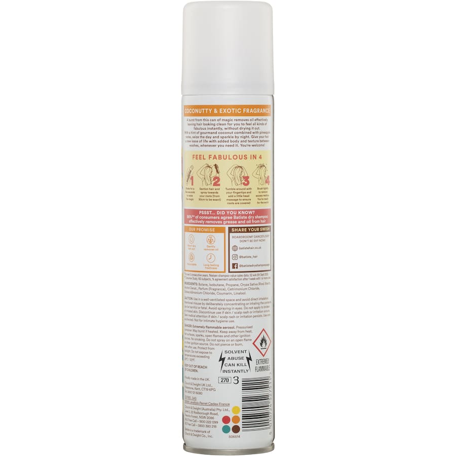 Batiste Dry Shampoo Tropical 200mL