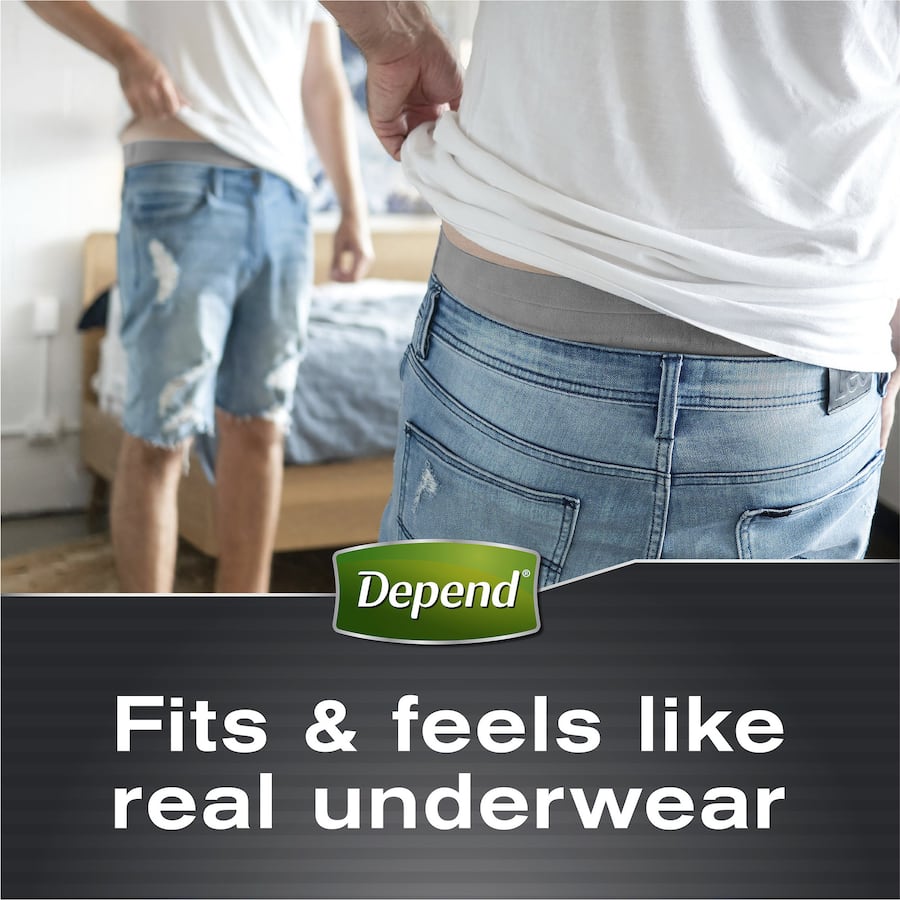 Depend Real Fit Underwear Mens Continence Pants Large 8pack
