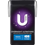 U By Kotex Ultra Thins Pads Overnight With Wings 10pack