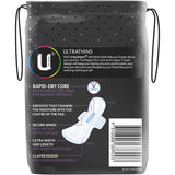 U By Kotex Ultra Thins Pads Overnight With Wings 10pack