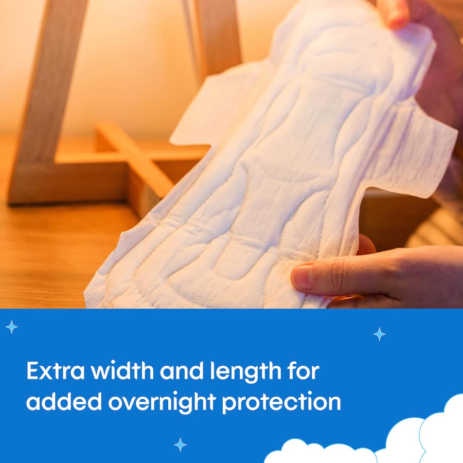 U By Kotex Ultra Thins Pads Overnight With Wings 10pack