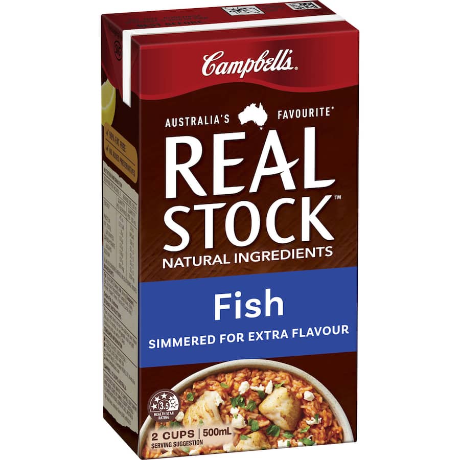 Campbells Real Stock Fish Stock Liquid Carton 500mL