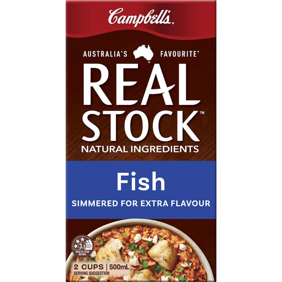Campbells Real Stock Fish Stock Liquid Carton 500mL