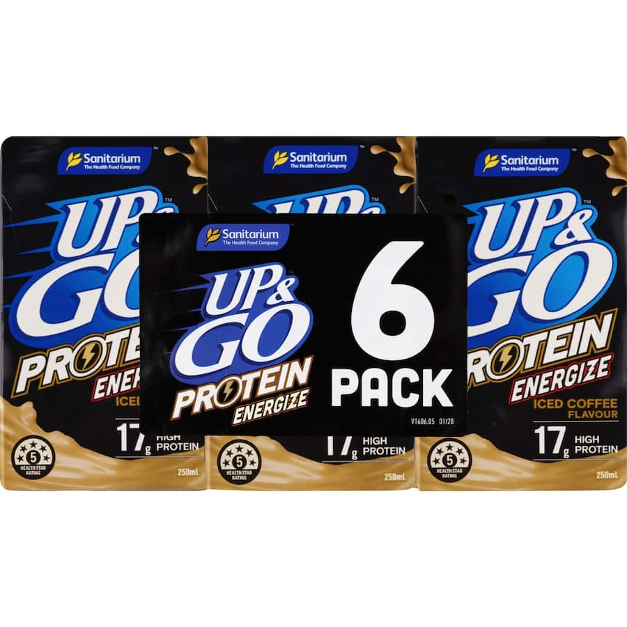 Sanitarium Up & Go Energize Liquid Breakfast Coffee 6pk 250mL
