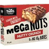 Tasti Mega Nuts Nut Bars Nutty Crunch 6pk 240g