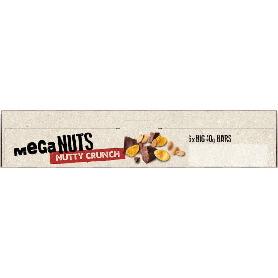Tasti Mega Nuts Nut Bars Nutty Crunch 6pk 240g
