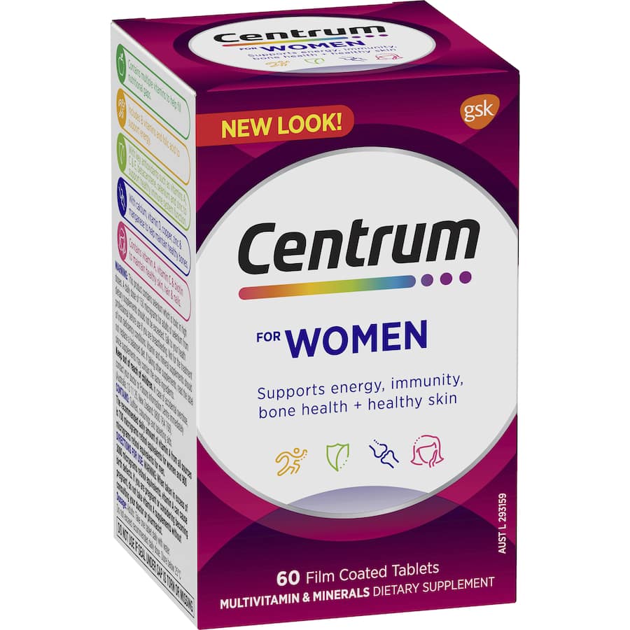 Centrum Women Daily Multivitamin Supplements Tablets 60pack