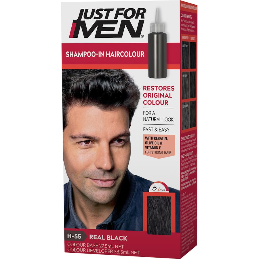 Just For Men Hair Colour Real Black 100g