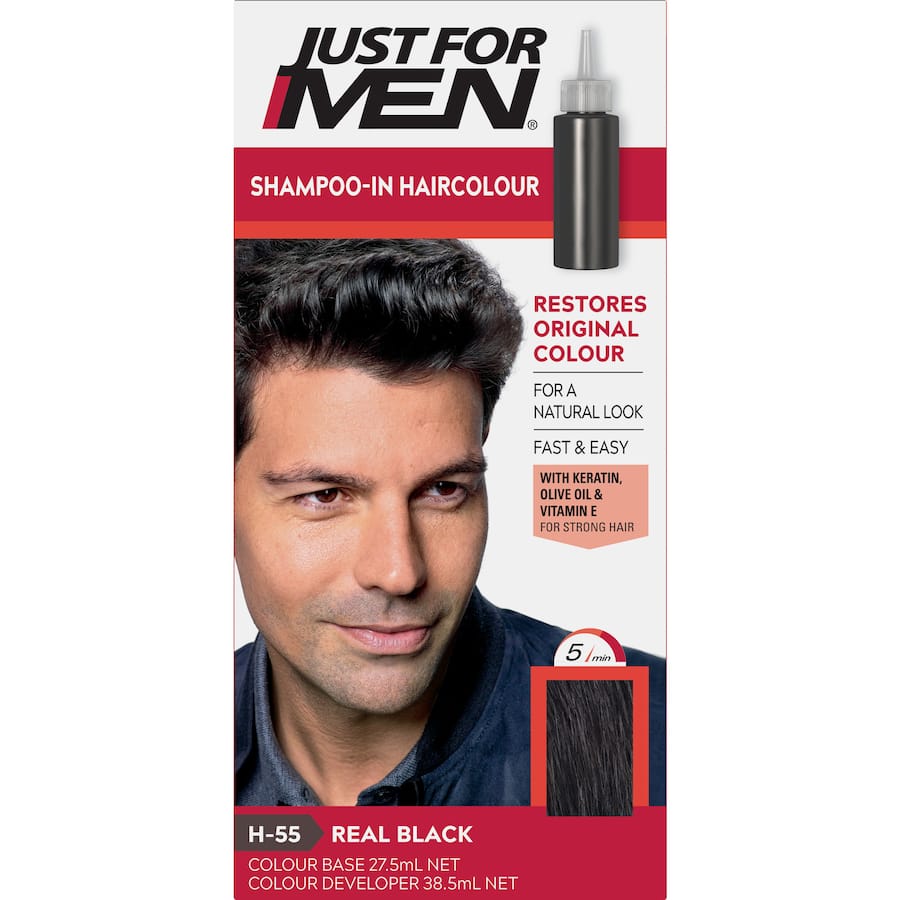 Just For Men Hair Colour Real Black 100g