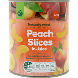 Woolworths Peaches Slices In Juice Can 820g (SMARTFOX)