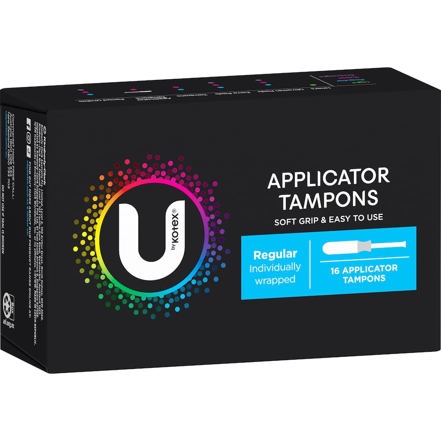 U By Kotex Tampons Regular With Applicator 16pack