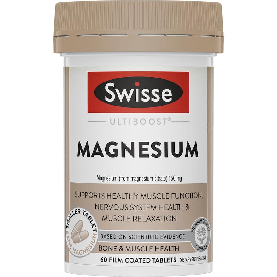 Swisse Ultiboost Magnesium Bone & Muscle Health Tablets 60pack