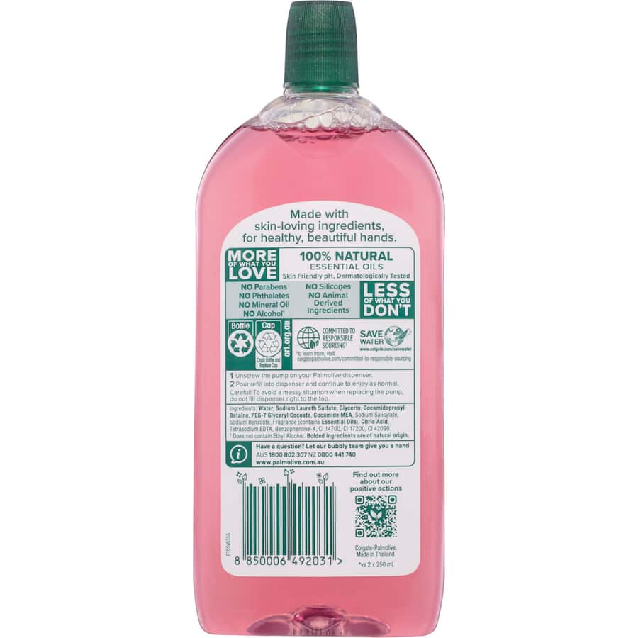 Palmolive Foaming Hand Wash Refill Raspberry Refill 500mL