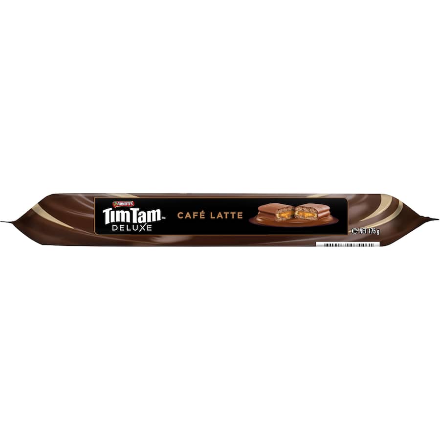 Arnotts Tim Tam Deluxe Chocolate Biscuits Cafe Latte 175g