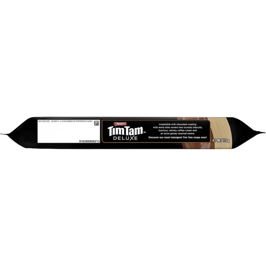 Arnotts Tim Tam Deluxe Chocolate Biscuits Cafe Latte 175g