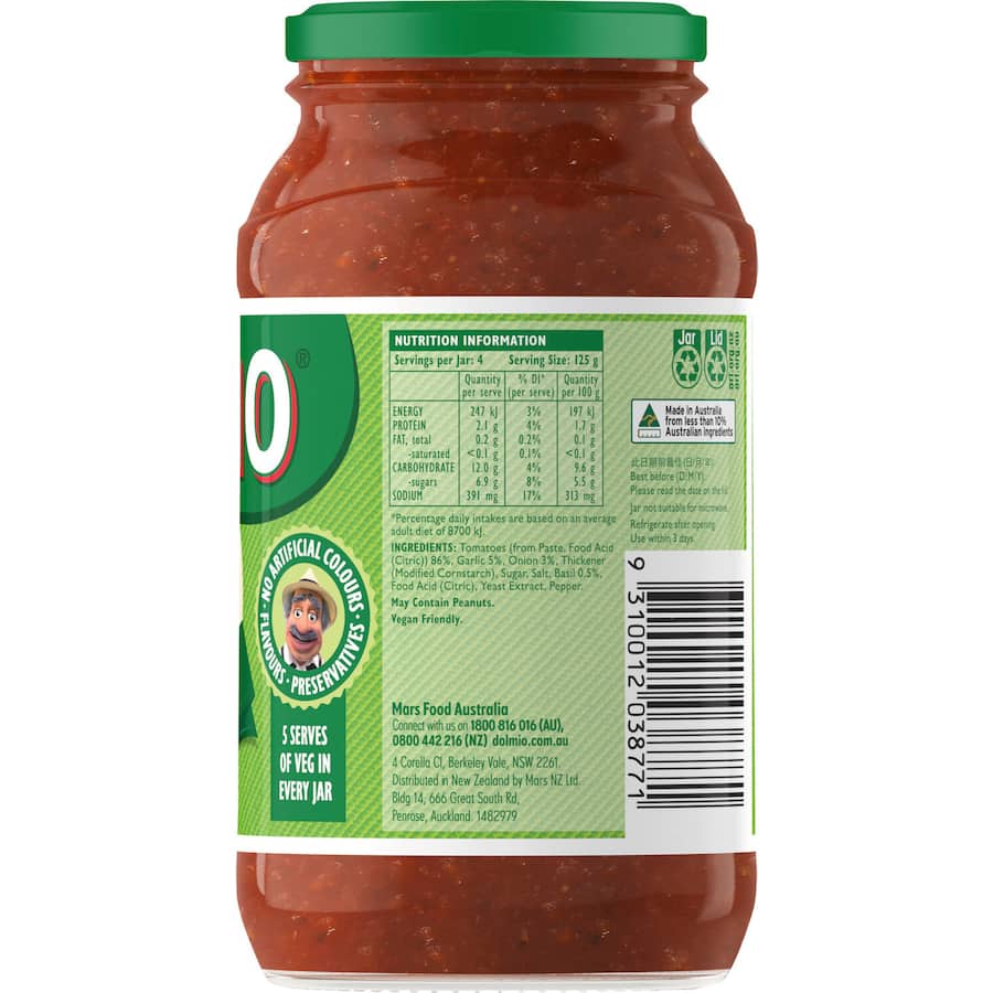 Dolmio Extra Pasta Sauce Bolognese 500g