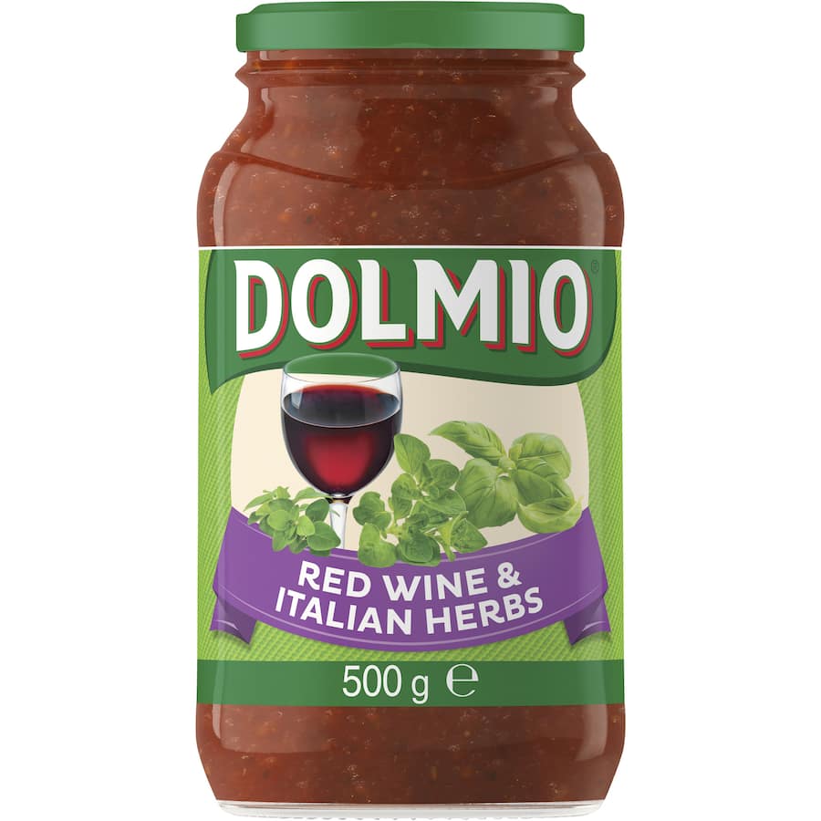 Dolmio Extra Pasta Sauce Red Wine & Italian Herb 500g