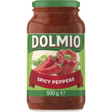 Dolmio Extra Pasta Sauce Spicy Peppers 500g