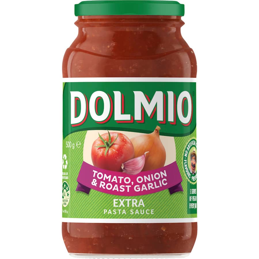 Dolmio Extra Pasta Sauce Tomato, Onion & Roast Garlic 500g