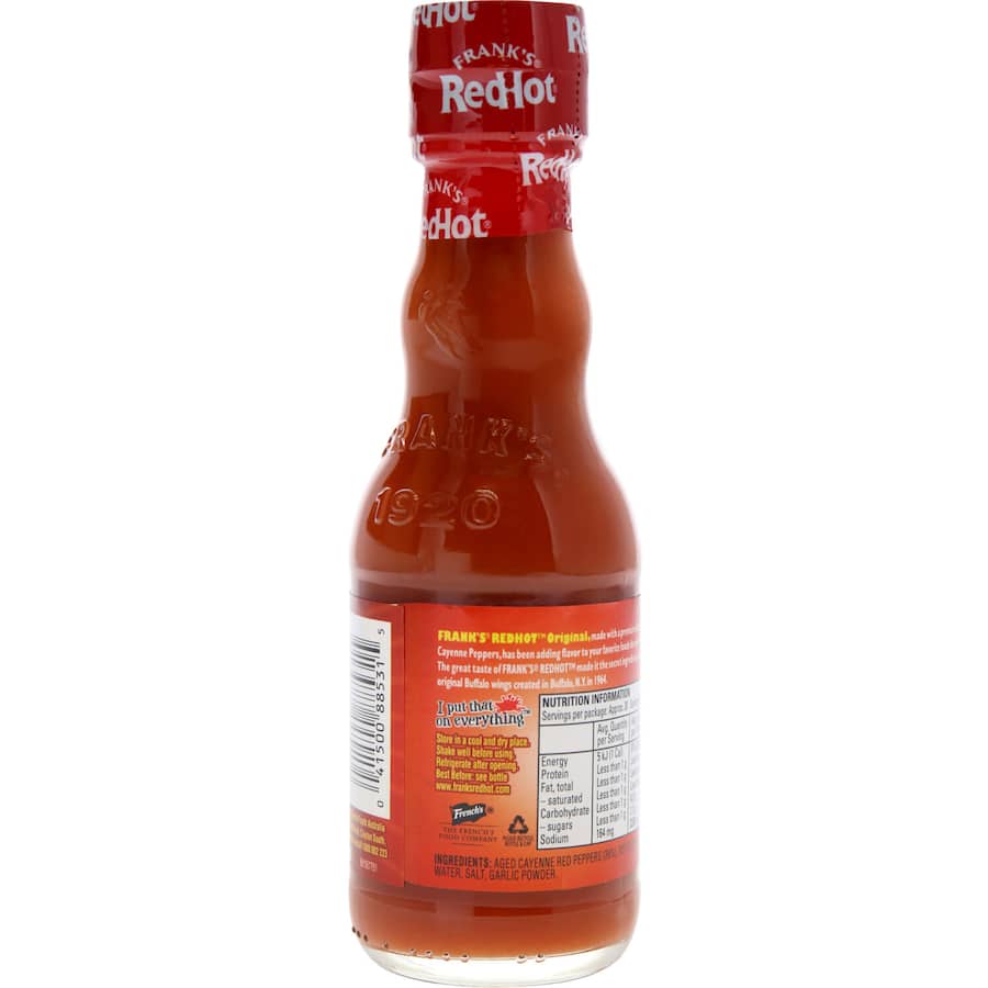 Franks Hot Sauce Original Red Bottle 148mL