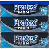 Protex Mens Antibacterial Bar Soap Sport Value Pack 90g bars 3pack
