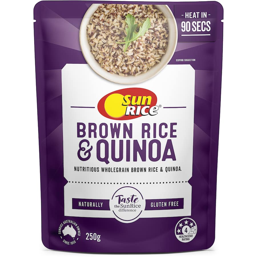 Sunrice Microwave Brown Rice & Quinoa  Pouch 250g