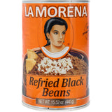 La Morena Refried Black Beans  Tin 440g