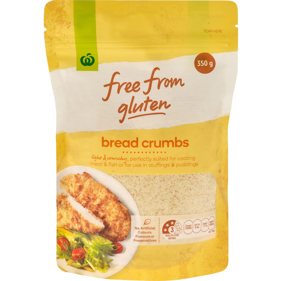 Woolworths Free From Gluten Bread Crumbs  350g