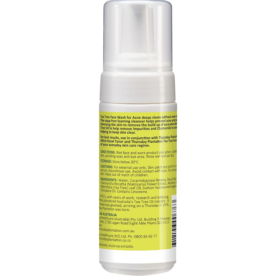 Thursday Plantation Tea Tree Face Wash For Acne 150mL