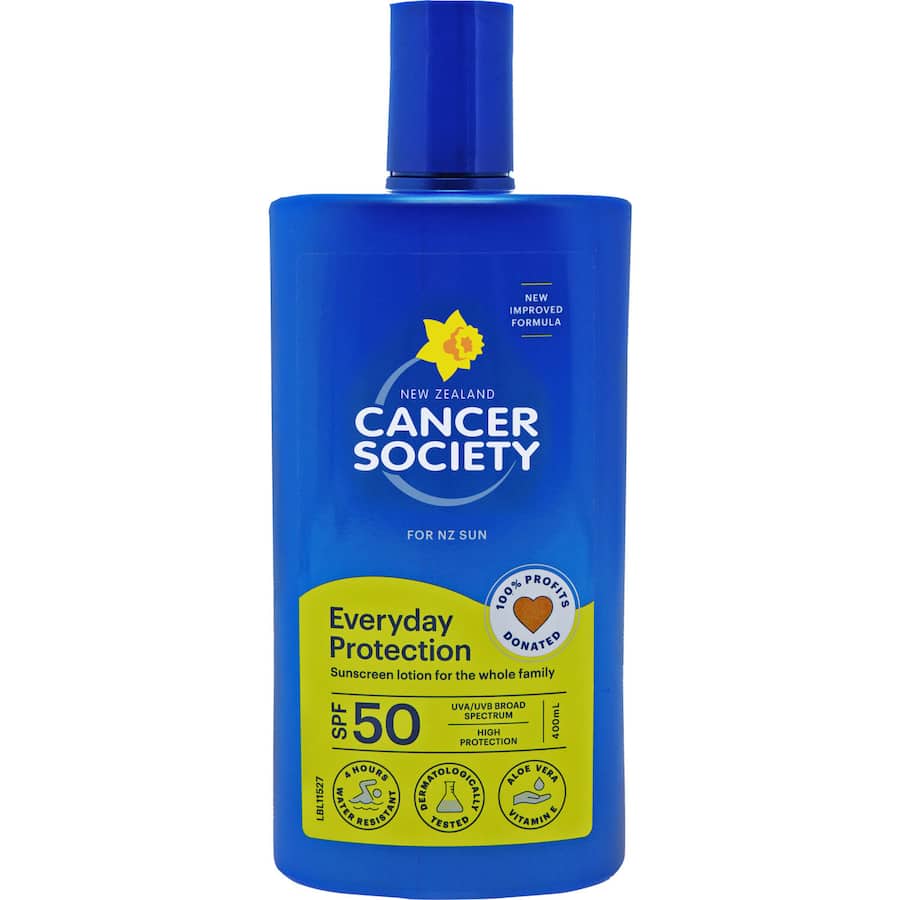 Cancer Society Everyday Sunscreen Protection Spf50 Lotion 400mL