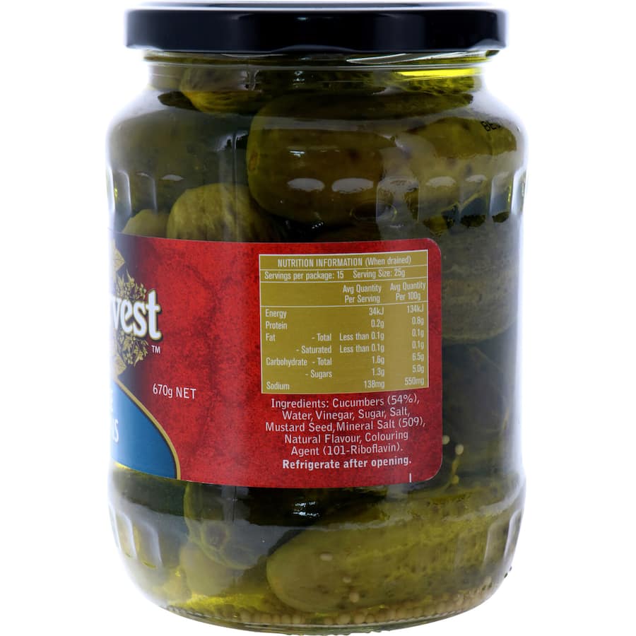 Sun Harvest Gherkins Whole 670g