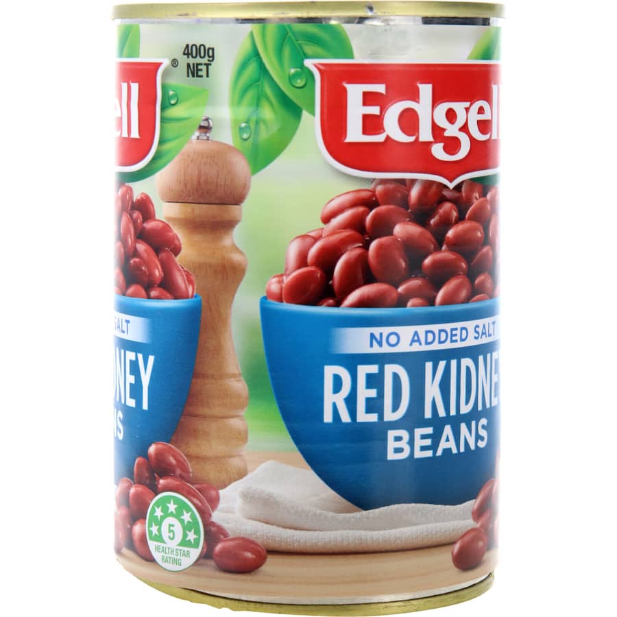 Edgell Beans Red Kidney No Added Salt Can 400g
