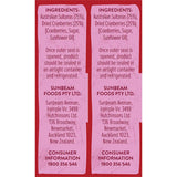 Sunbeam Fruit Snack Sultana & Cranberry 234g 6 x 39g