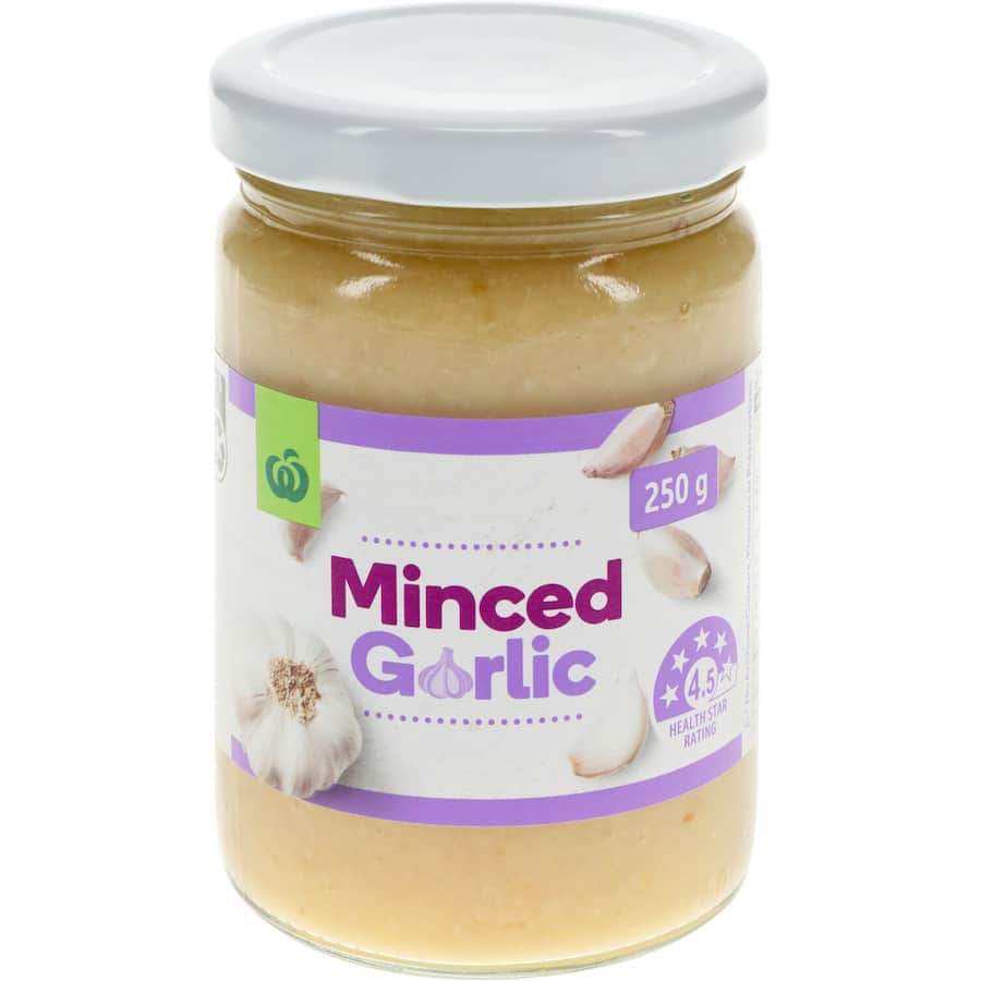 Woolworths Minced Garlic  Jar 250g