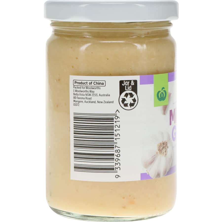 Woolworths Minced Garlic  Jar 250g