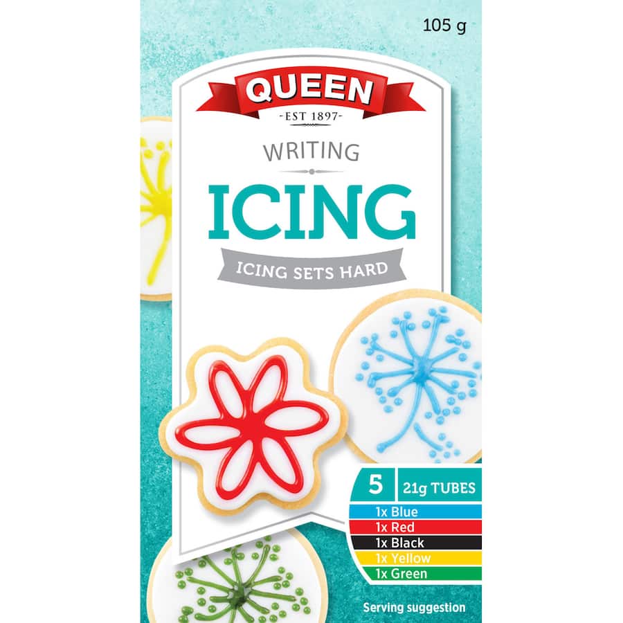 Queen Icing Writing 105g 5pack