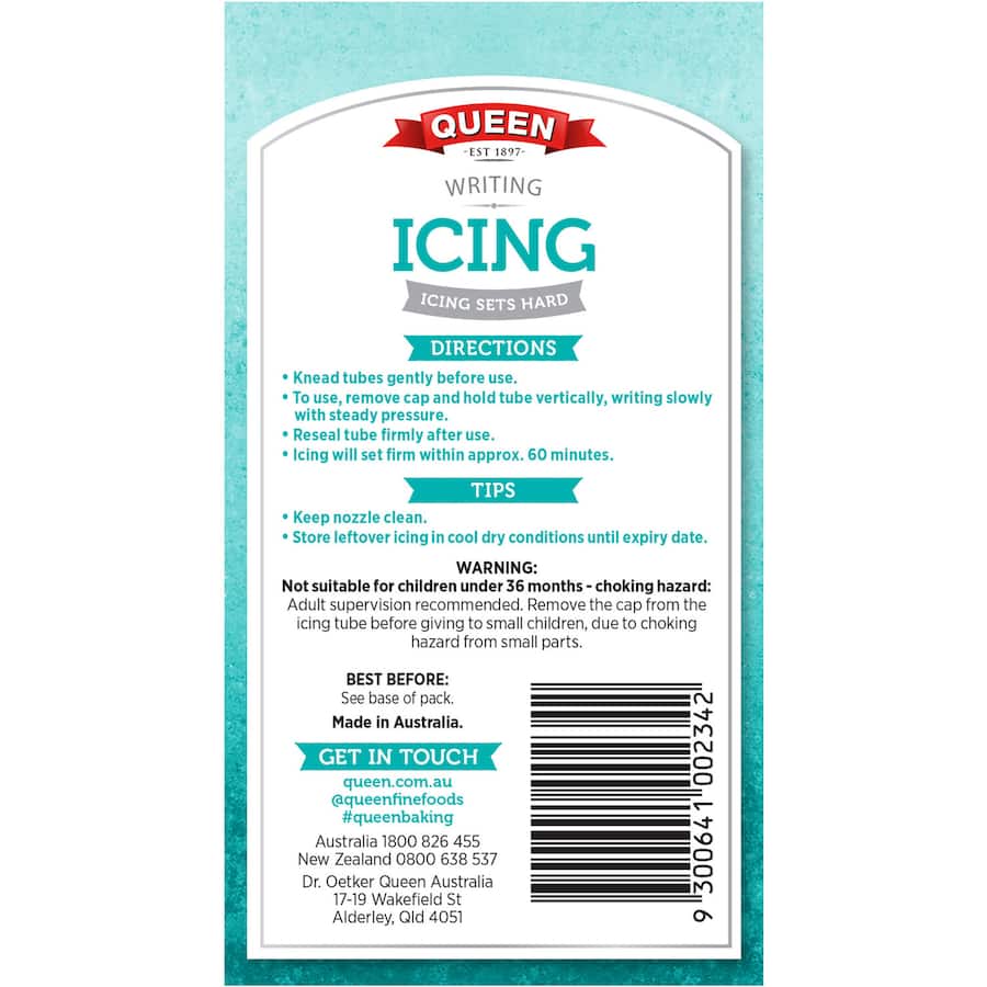 Queen Icing Writing 105g 5pack