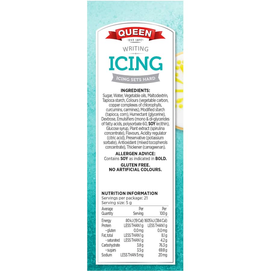 Queen Icing Writing 105g 5pack