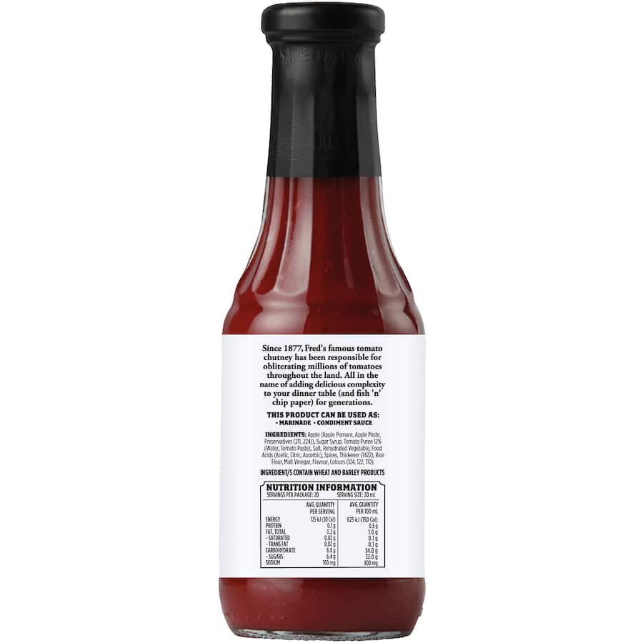 F Whitlock & Sons Tomato Chutney Thick Sauce  440g