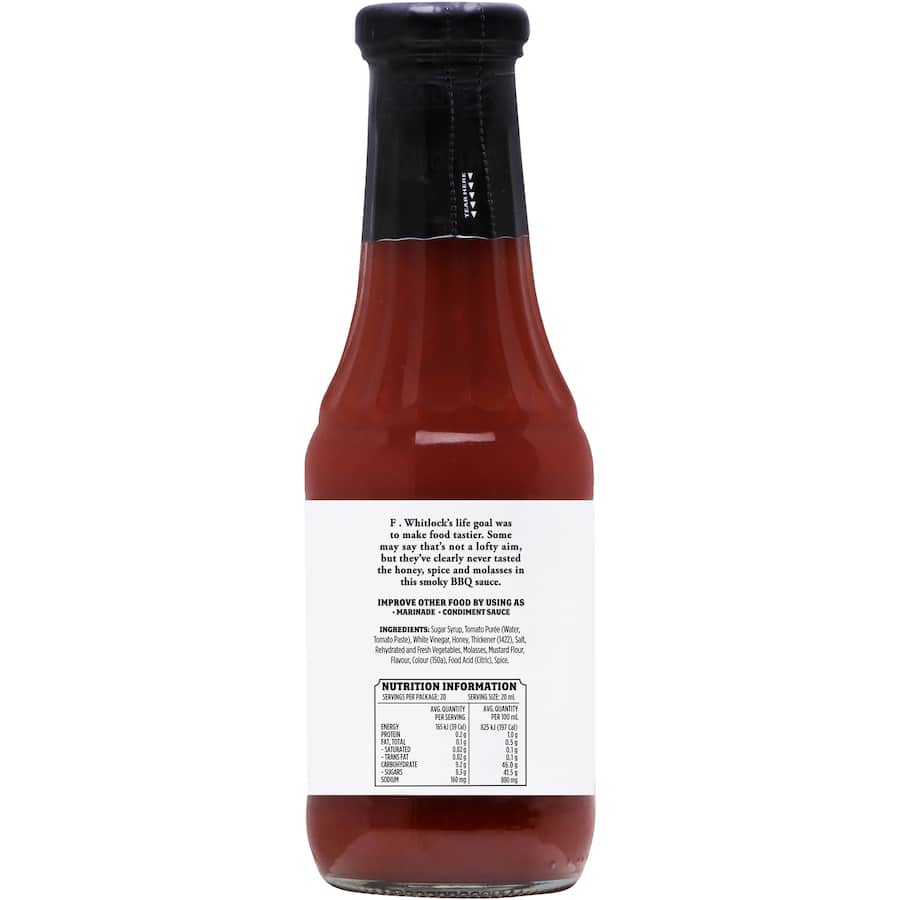 F Whitlock & Sons Smoky Bbq Sauce  470g