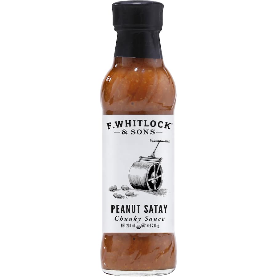 F Whitlock & Sons Peanut Satay Chunky Sauce  250mL