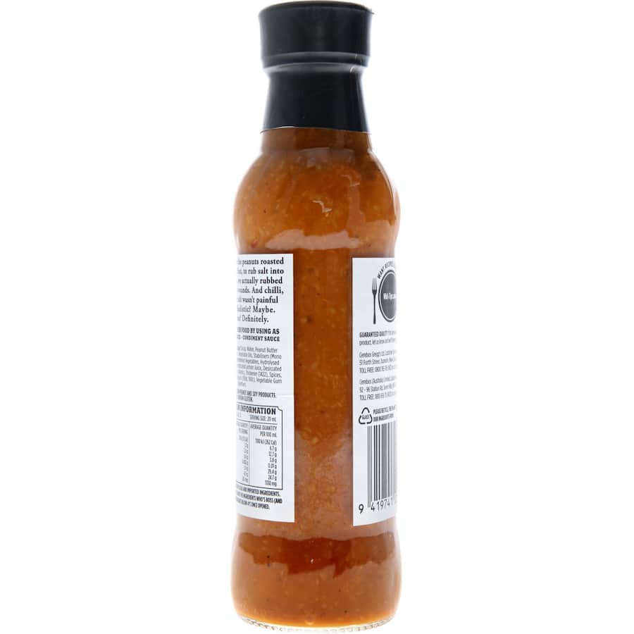F Whitlock & Sons Peanut Satay Chunky Sauce  250mL