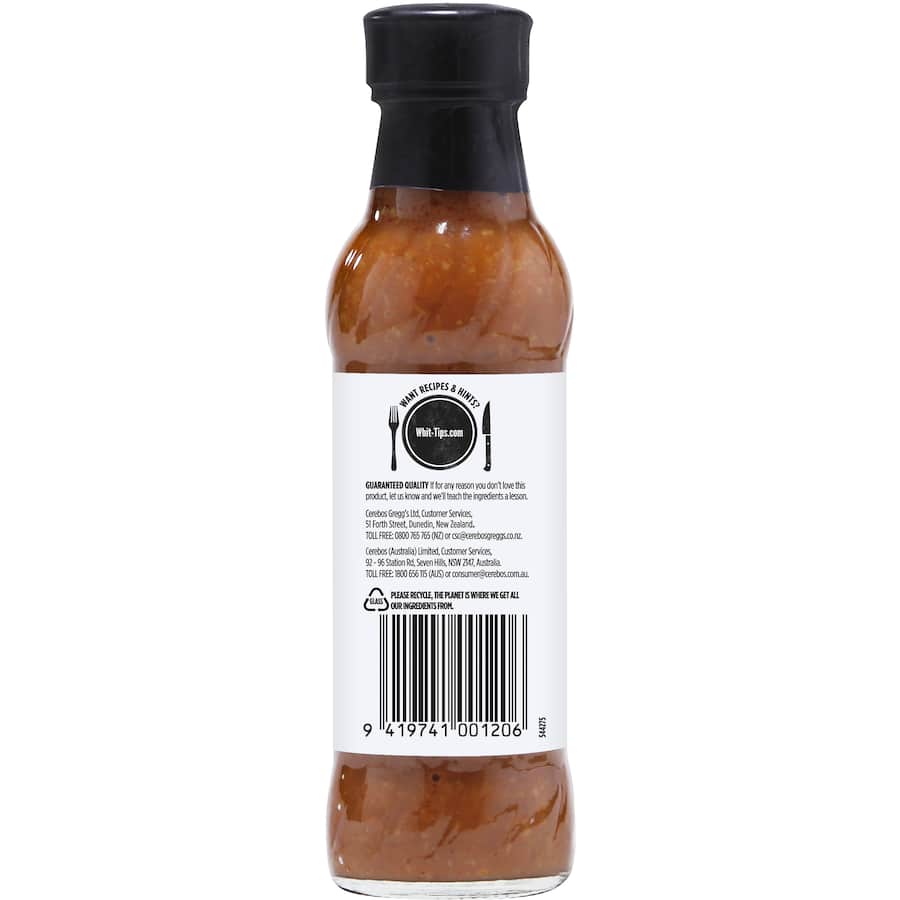 F Whitlock & Sons Peanut Satay Chunky Sauce  250mL