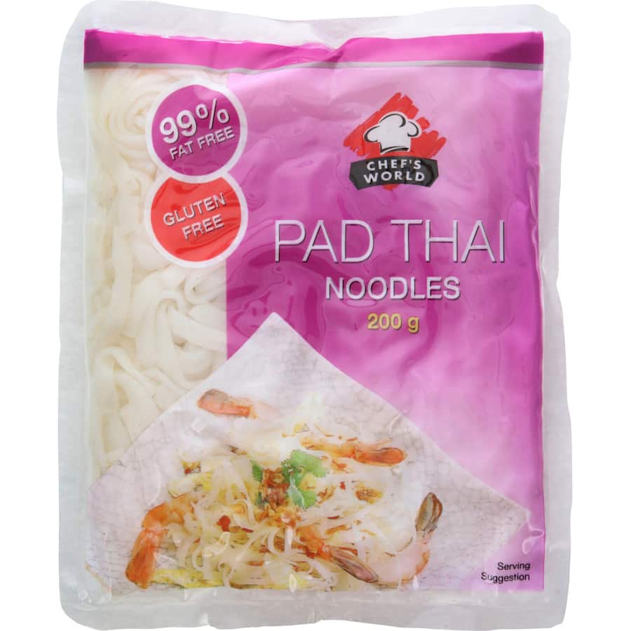 Chefs World Pad Thai Noodle Gluten Free Packet 200g