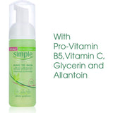 Simple Kind To Skin Facial Cleanser Foam Vitamin 150mL
