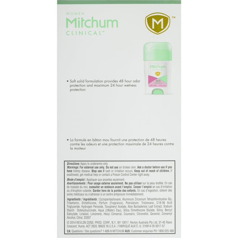 Mitchum Clinical Stick Powder Fresh 45g