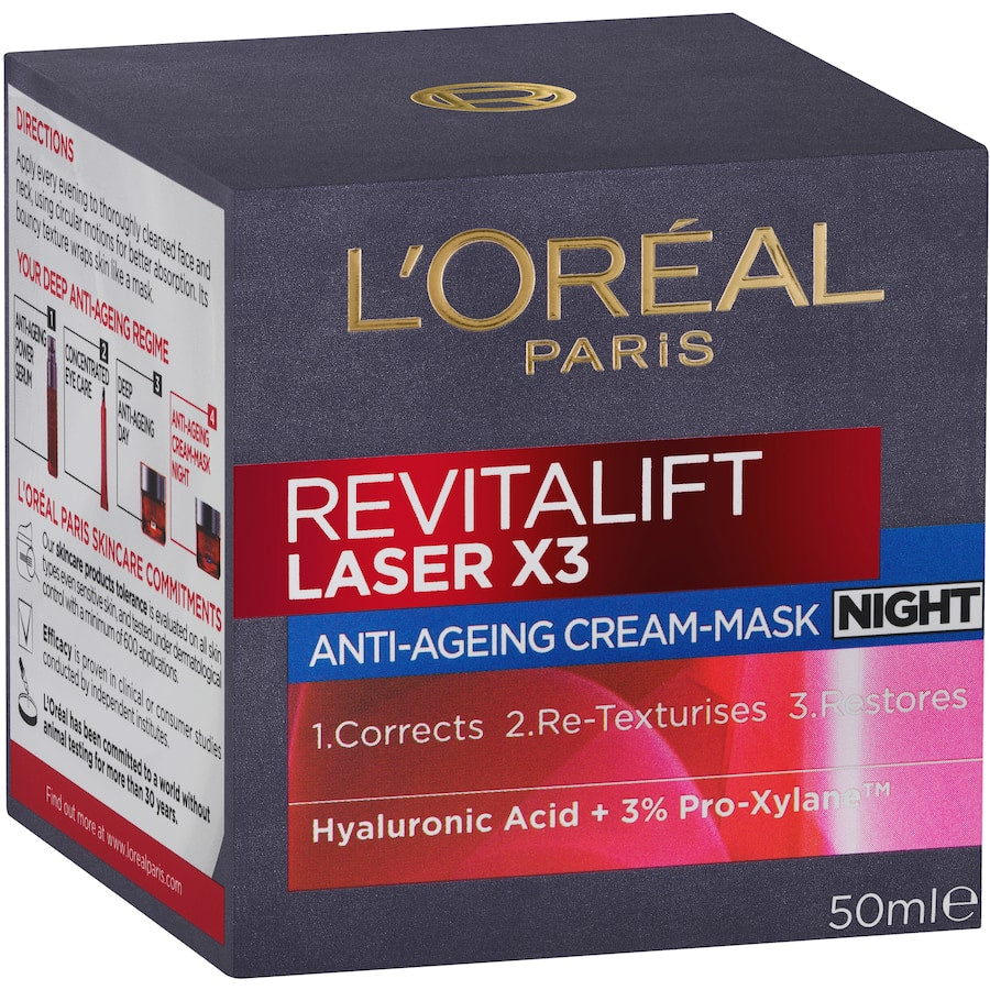 Loreal Revitalift Night Cream Laser X3 Pottle 50mL