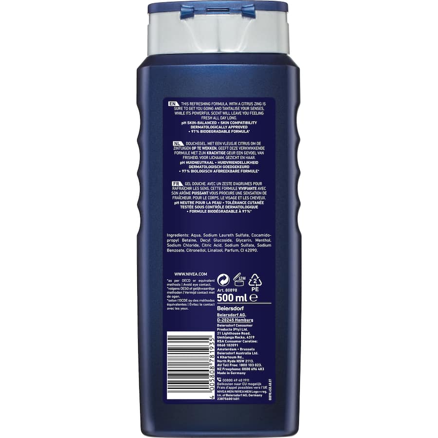 Nivea Men Shower Gel Power Refresh 500mL